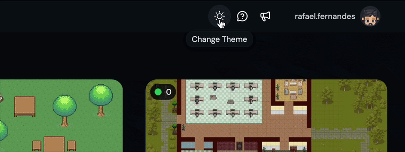 Features in the top-right interface area