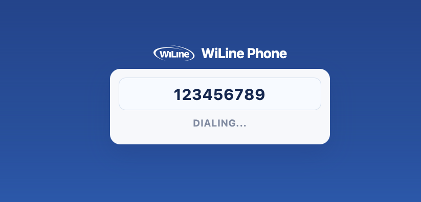 Active call dialing window